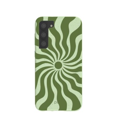 Sage Green Watermelon Time Warp Samsung Galaxy S23+(Plus) Case