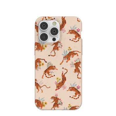 Seashell Whimsical Tigers iPhone 14 Pro Max Case