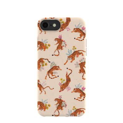 Seashell Whimsical Tigers iPhone 6/6s/7/8/SE Case