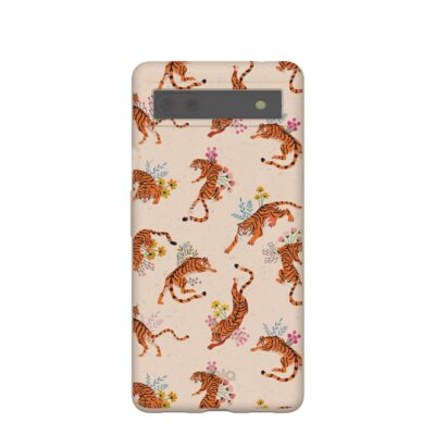 Seashell Whimsical Tigers Google Pixel 6a Case