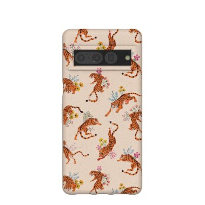 Seashell Whimsical Tigers Google Pixel 7 Pro Case