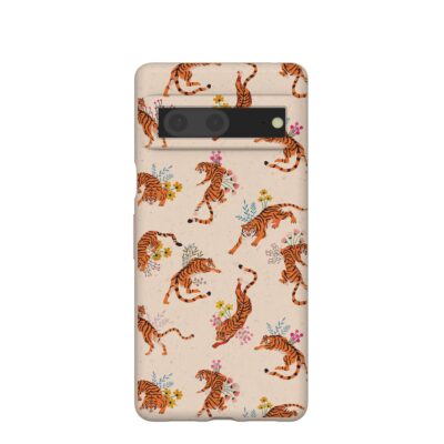 Seashell Whimsical Tigers Google Pixel 7 Case