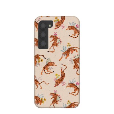 Seashell Whimsical Tigers Samsung Galaxy S23 Case