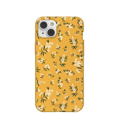 Honey White Posies iPhone 14 Plus Case