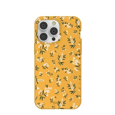 Honey White Posies iPhone 14 Pro Max Case