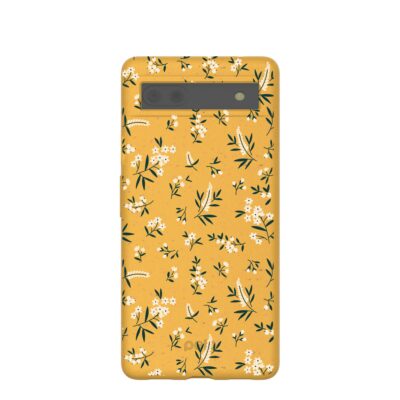 Honey White Posies Google Pixel 6a Case