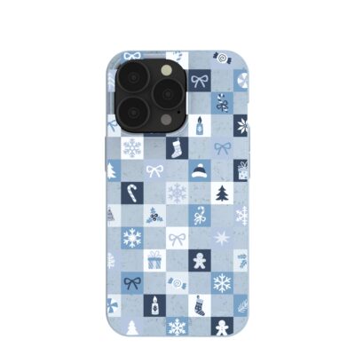 Powder Blue Winter Quilt iPhone 13 Pro Case