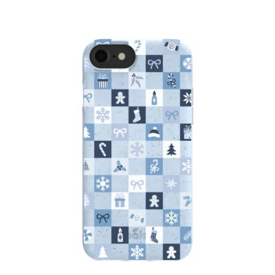 Powder Blue Winter Quilt iPhone 6/6s/7/8/SE Case