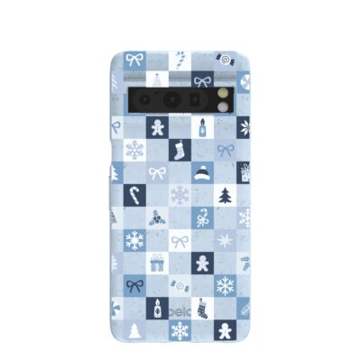 Powder Blue Winter Quilt Google Pixel 8 Pro Case