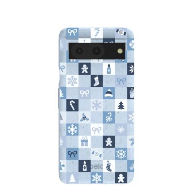 Powder Blue Winter Quilt Google Pixel 8 Case