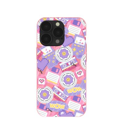 Bubblegum Pink Y2K Rewind iPhone 13 Pro Case