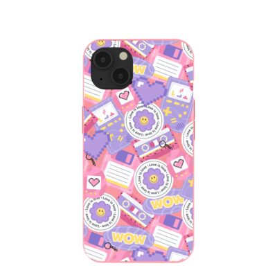 Bubblegum Pink Y2K Rewind iPhone 13 Case