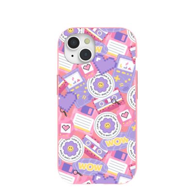 Bubblegum Pink Y2K Rewind iPhone 15 Case